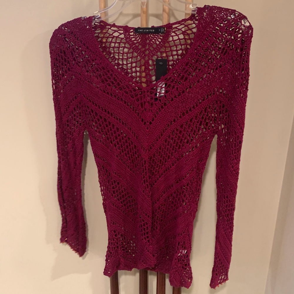Knitted long sleeve top